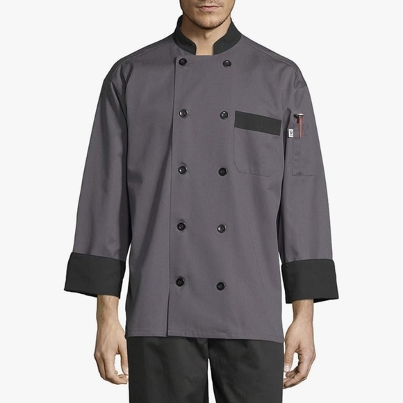 Men's Slate Chef Jacket - Picture 1 of 5